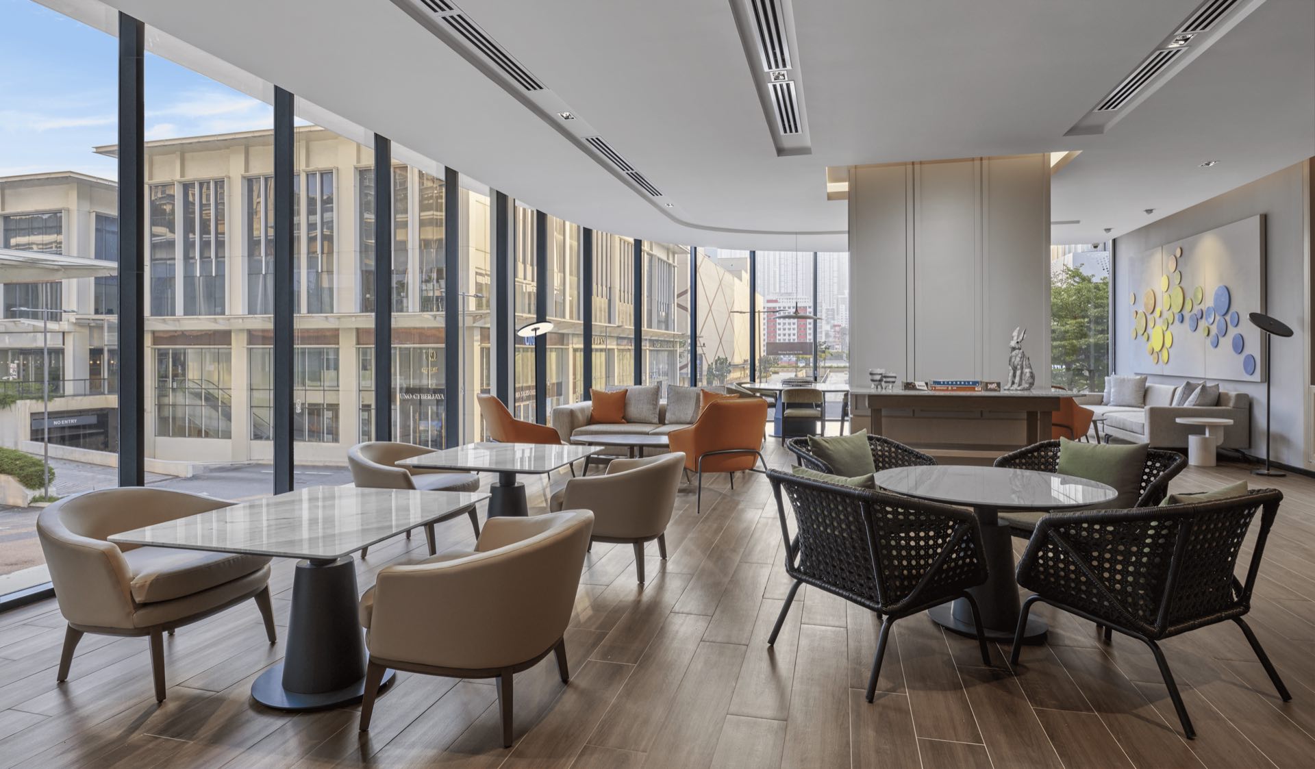 A stylish lounge area representing MyDecor's interior design work