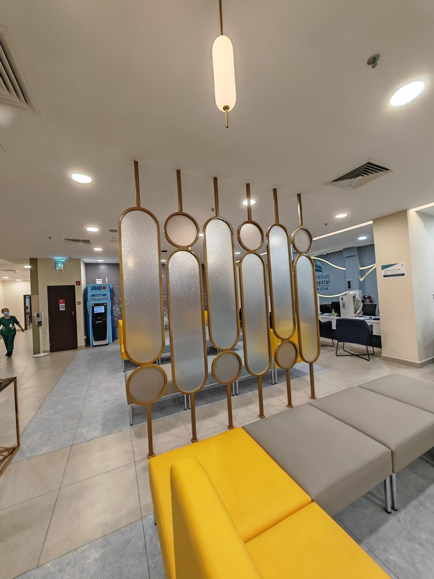 Decorative Metal and Glass Divider